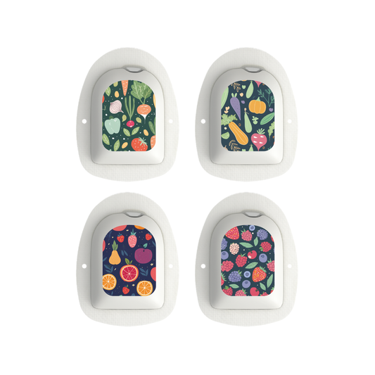 "Fruityful Veggies" - Omnipod Pod Stickers & Temporary Tattoos