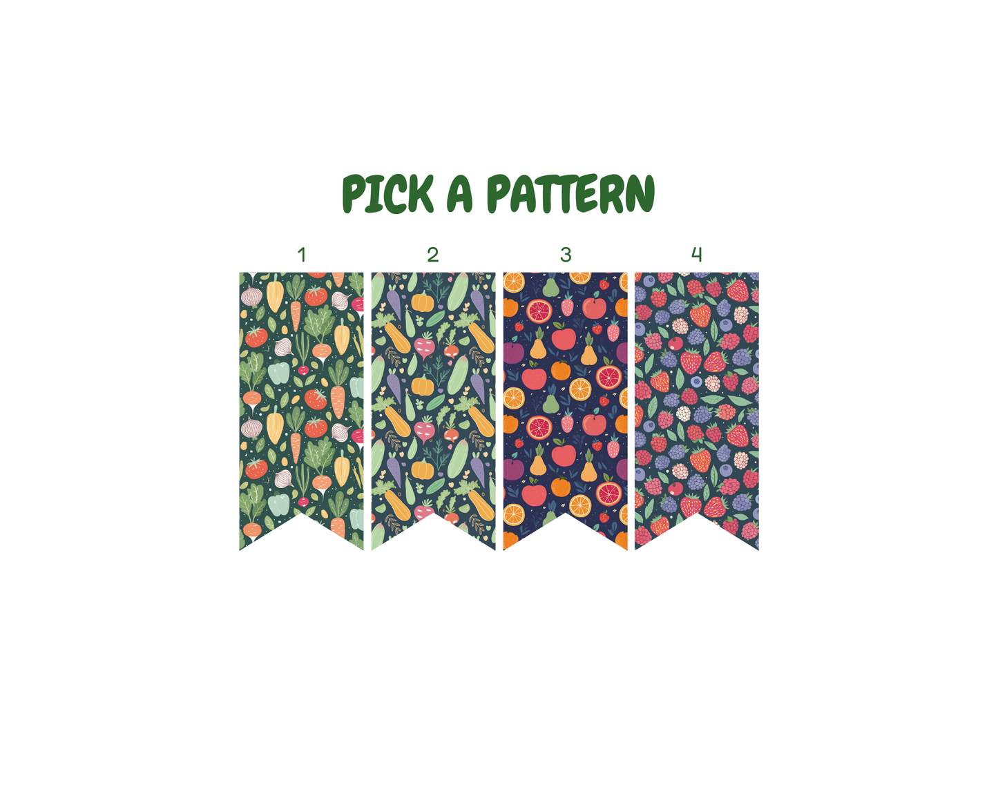 “Fruityful Veggies” - Waterproof CGM Overpatches for Dexcom, Libre, Medtronic & Medtrum