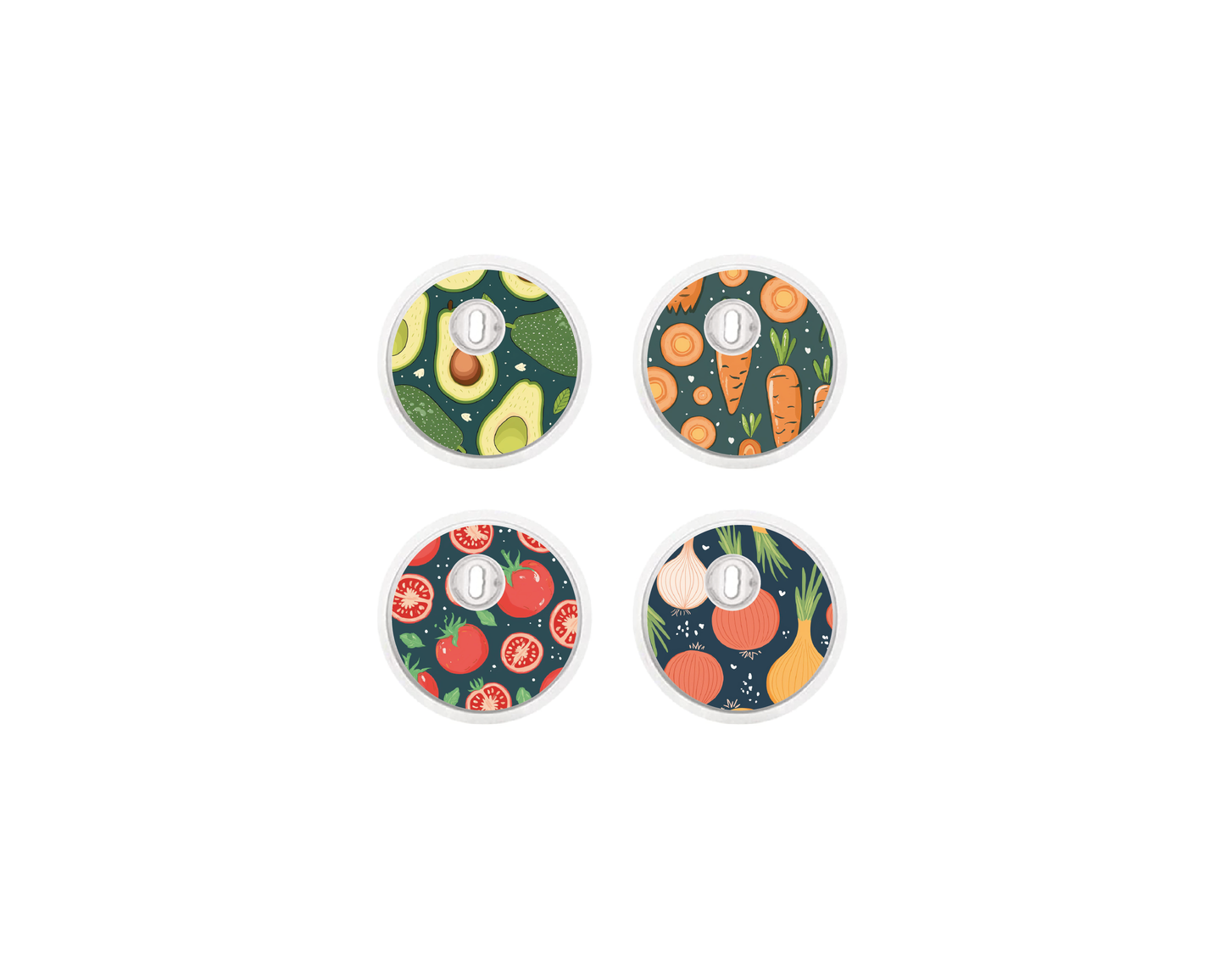 "Garden Mix" - CGM Sensor Stickers for Dexcom, Libre, Medtronic & Medtrum