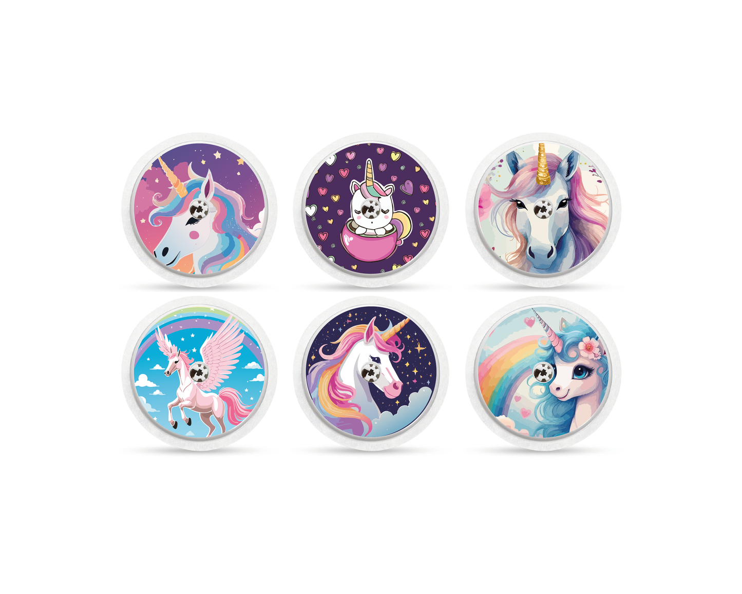 "Unicorn" - CGM Sensor Stickers for Dexcom, Libre, Medtronic & Medtrum