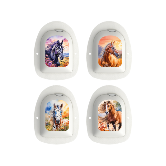 "Cheval" - Omnipod Pod Stickers & Temporary Tattoos
