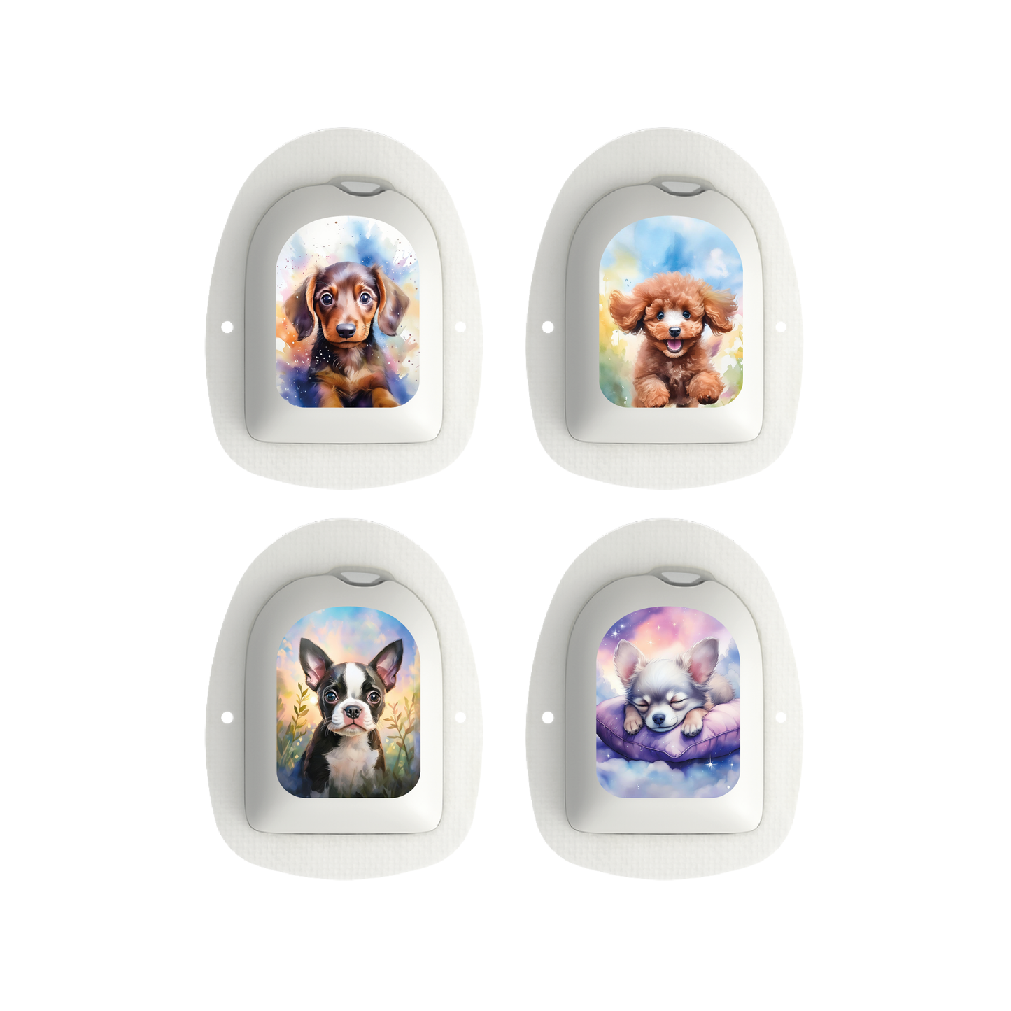 "Puppies" - Omnipod Pod Stickers & Temporary Tattoos