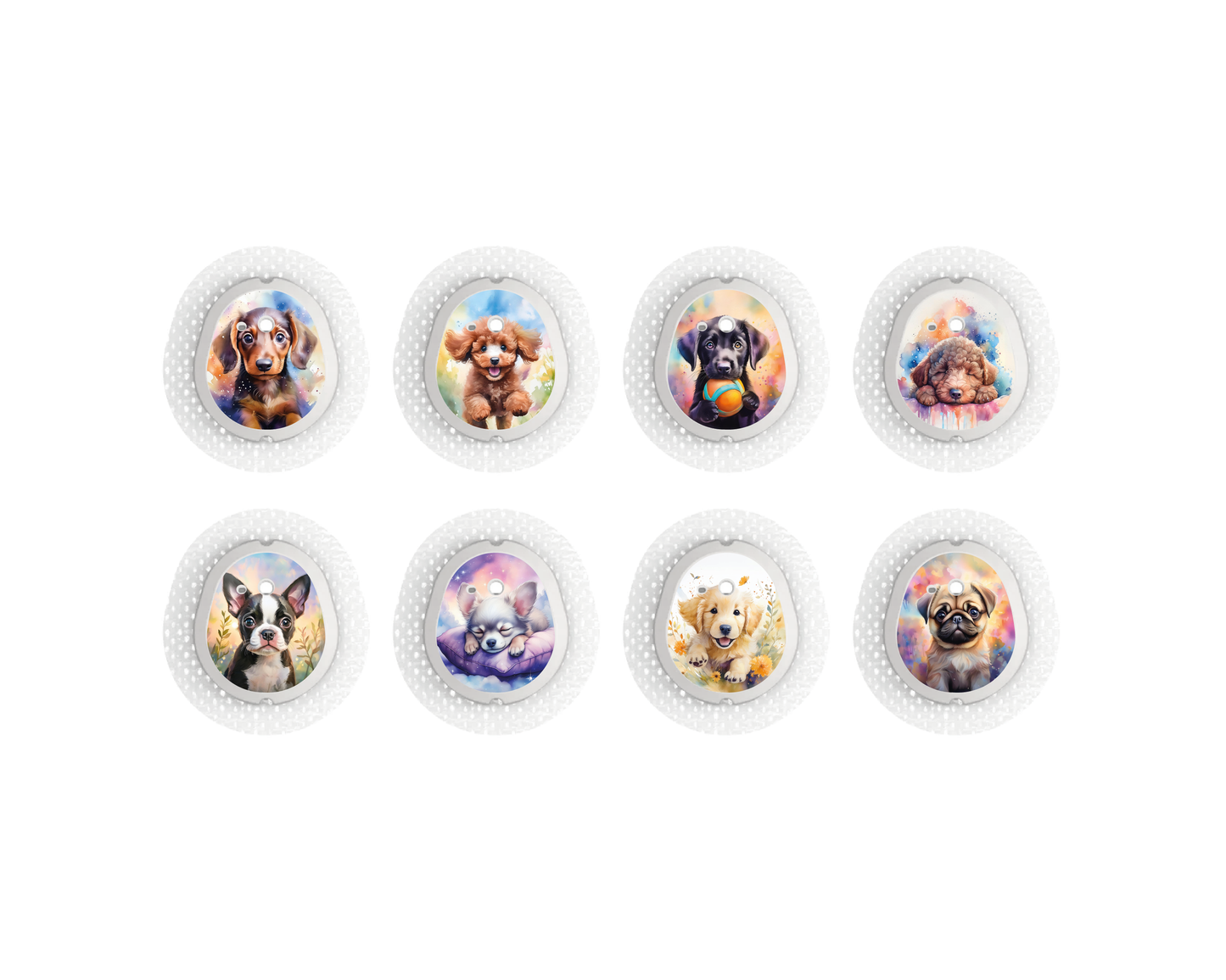 "Puppies" - CGM Sensor Stickers for Dexcom, Libre, Medtronic & Medtrum