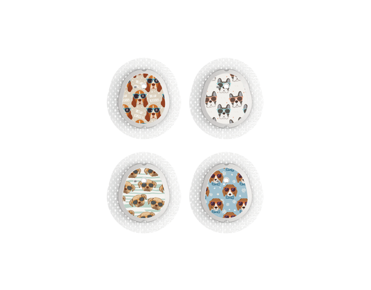 "Hip Hounds" - CGM Sensor Stickers for Dexcom, Libre, Medtronic & Medtrum