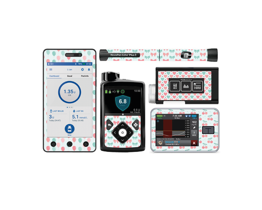 "Sweeties" - Diabetes Device Stickers for Ypsopump, Tandem Tslim, Medtronic Minimed, Omnipod, Novopen