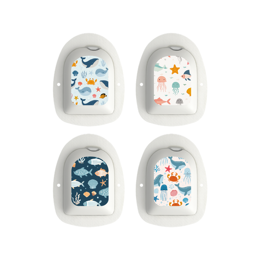 "Under Sea" - Omnipod Pod Stickers & Temporary Tattoos