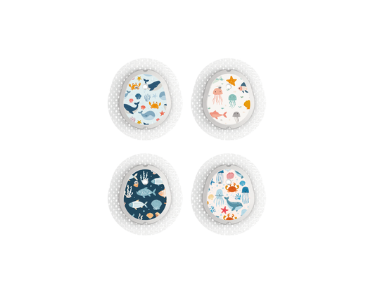 "Under Sea" - CGM Sensor Stickers for Dexcom, Libre, Medtronic & Medtrum