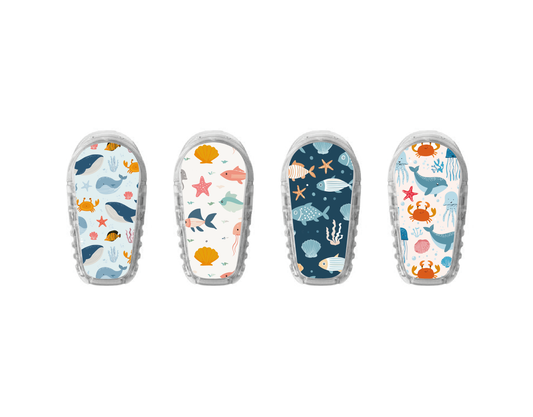 "Under Sea" - CGM Sensor Stickers for Dexcom, Libre, Medtronic & Medtrum