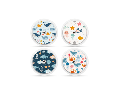 "Under Sea" - CGM Sensor Stickers for Dexcom, Libre, Medtronic & Medtrum