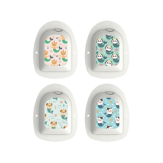 "Mermaid Pals" - Omnipod Pod Stickers & Temporary Tattoos
