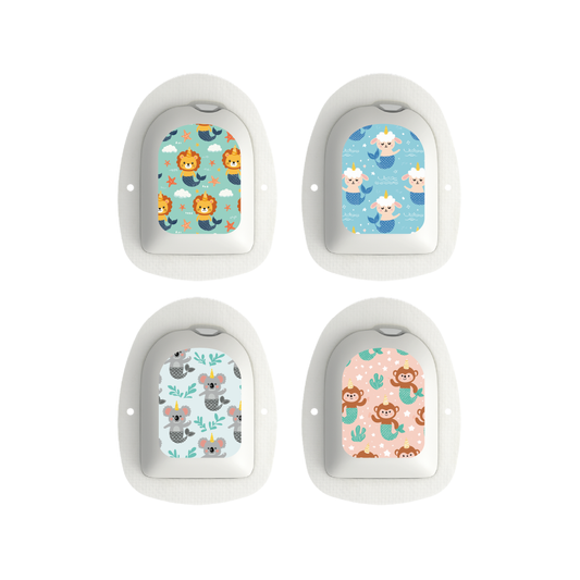 "Mermaid Pals" - Omnipod Pod Stickers & Temporary Tattoos