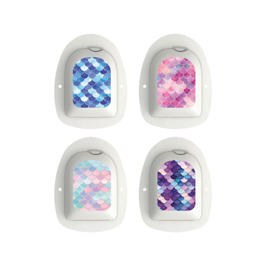 "Mermaid Scales" - Omnipod Pod Stickers & Temporary Tattoos