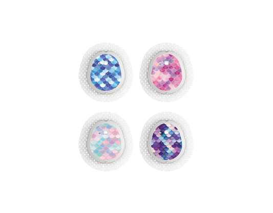 "Mermaid Scales" - CGM Sensor Stickers for Dexcom, Libre, Medtronic & Medtrum