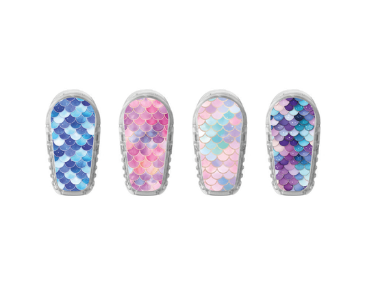"Mermaid Scales" - CGM Sensor Stickers for Dexcom, Libre, Medtronic & Medtrum