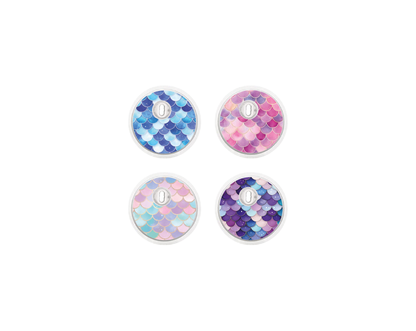 "Mermaid Scales" - CGM Sensor Stickers for Dexcom, Libre, Medtronic & Medtrum