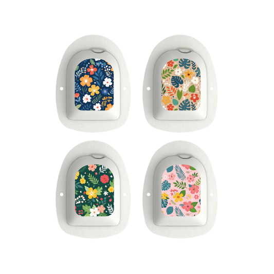 "Flower Power" - Omnipod Pod Stickers & Temporary Tattoos