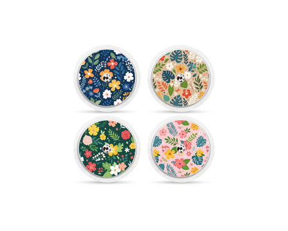 "Flower Power" - CGM Sensor Stickers for Dexcom, Libre, Medtronic & Medtrum