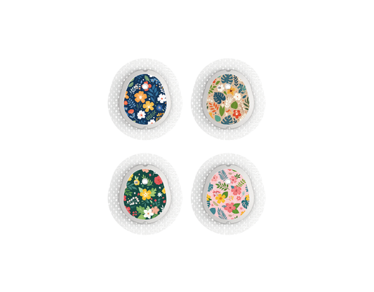 "Flower Power" - CGM Sensor Stickers for Dexcom, Libre, Medtronic & Medtrum