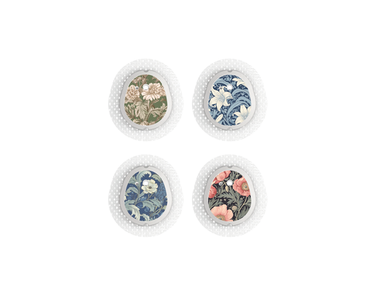 "Heritage Garden" - CGM Sensor Stickers for Dexcom, Libre, Medtronic & Medtrum