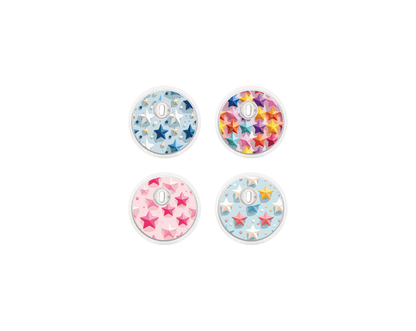 "3D Star" - CGM Sensor Stickers for Dexcom, Libre, Medtronic & Medtrum