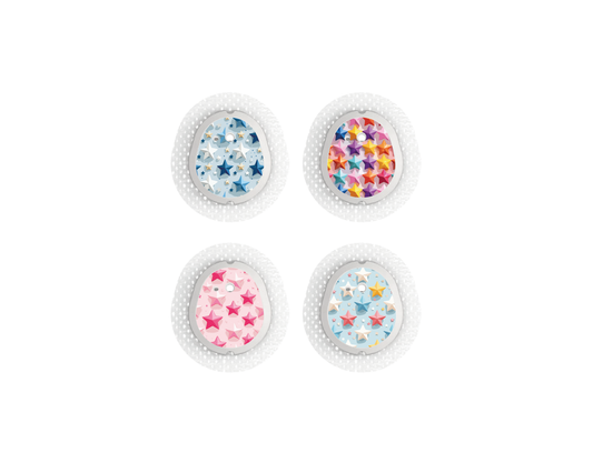 "3D Star" - CGM Sensor Stickers for Dexcom, Libre, Medtronic & Medtrum