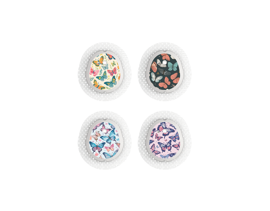 "Flutterby" - CGM Sensor Stickers for Dexcom, Libre, Medtronic & Medtrum