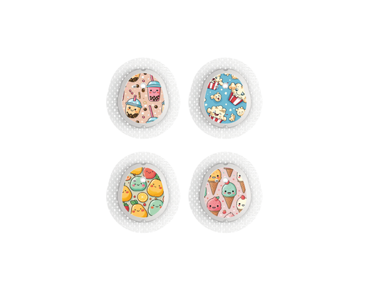 "Snack Attack" - CGM Sensor Stickers for Dexcom, Libre, Medtronic & Medtrum