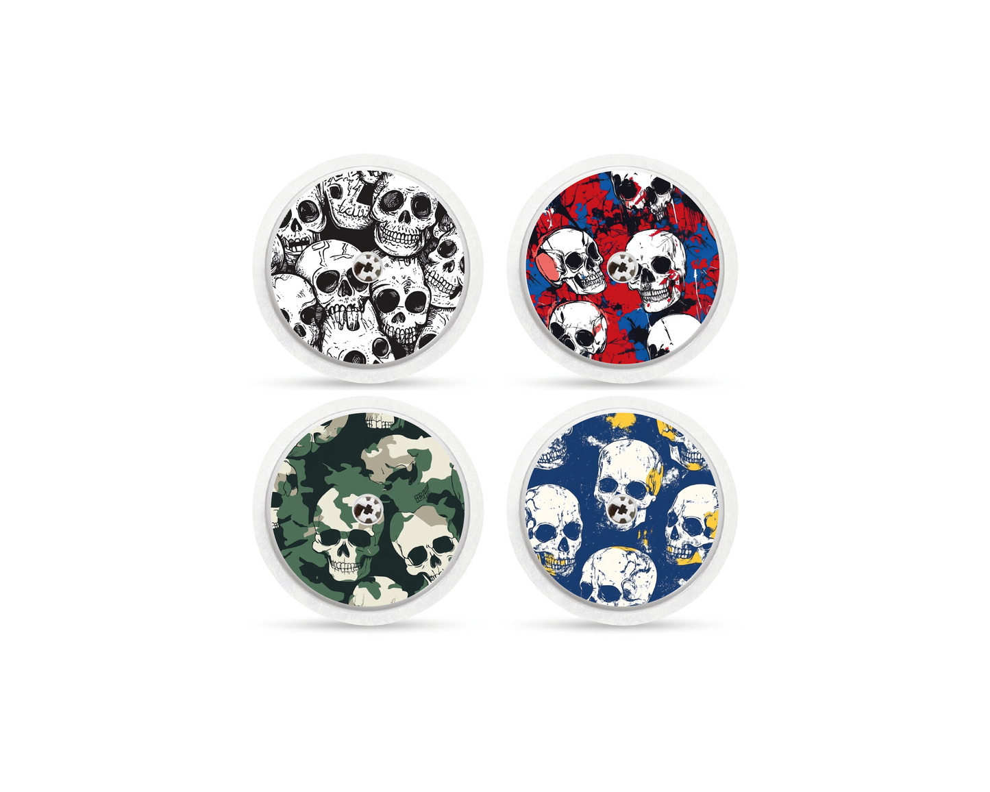 "Sculltastic" - CGM Sensor Stickers for Dexcom, Libre, Medtronic & Medtrum