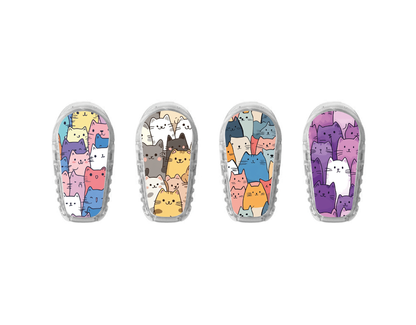 "Cat Crowd" - CGM Sensor Stickers for Dexcom, Libre, Medtronic & Medtrum