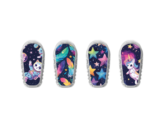 "Neon Fantasy" - CGM Sensor Stickers for Dexcom, Libre, Medtronic & Medtrum
