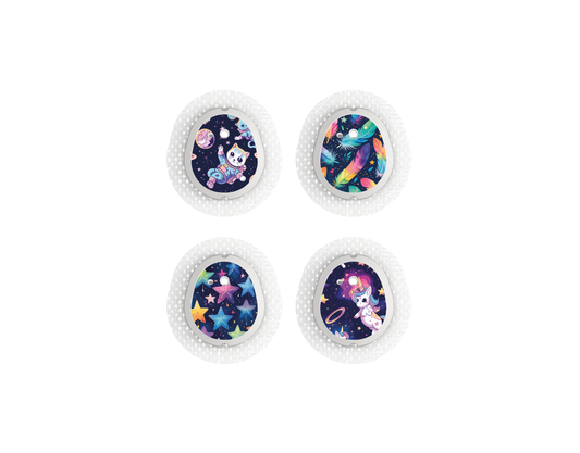"Neon Fantasy" - CGM Sensor Stickers for Dexcom, Libre, Medtronic & Medtrum