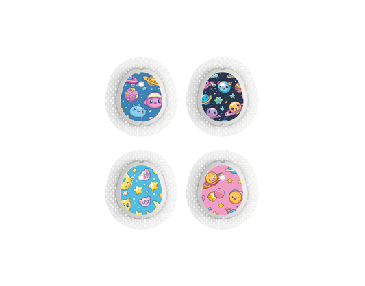 "Cosmic Cuties" - CGM Sensor Stickers for Dexcom, Libre, Medtronic & Medtrum