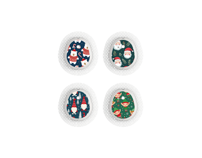 "Santa Squad" - CGM Sensor Stickers for Dexcom, Libre, Medtronic & Medtrum