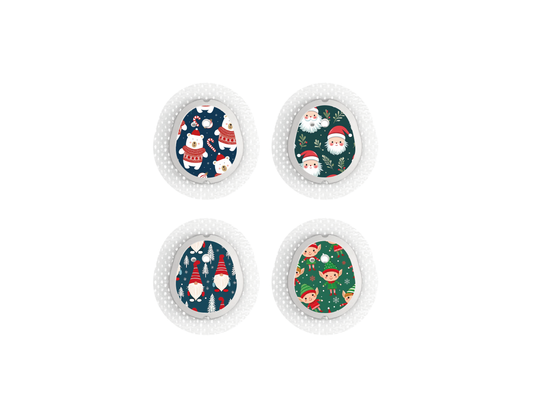 "Santa Squad" - CGM Sensor Stickers for Dexcom, Libre, Medtronic & Medtrum
