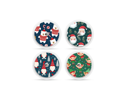 "Santa Squad" - CGM Sensor Stickers for Dexcom, Libre, Medtronic & Medtrum