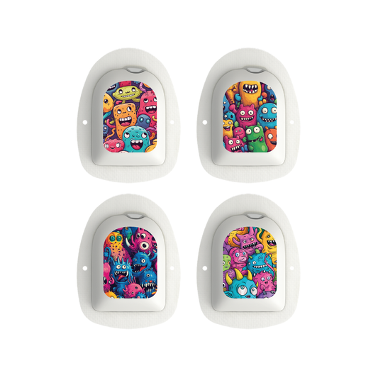 "Monster Mania" - Omnipod Pod Stickers & Temporary Tattoos