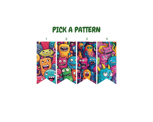 "Monster Mania" - Diabetes Device Stickers for Ypsopump, Tandem Tslim, Medtronic Minimed, Omnipod, Novopen