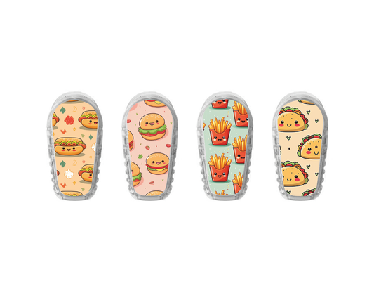 "Food Frenzy" - CGM Sensor Stickers for Dexcom, Libre, Medtronic & Medtrum
