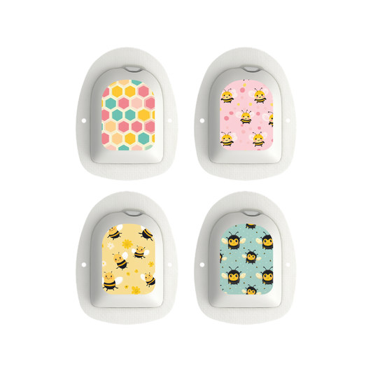 "Bee Sweet" - Omnipod Pod Stickers & Temporary Tattoos