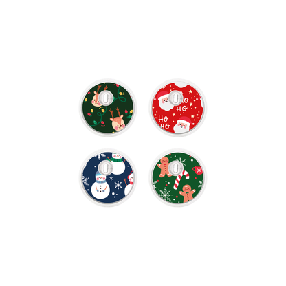 "Holiday Joy" - CGM Sensor Stickers for Dexcom, Libre, Medtronic & Medtrum