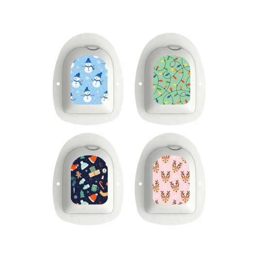 "Holly Jolly" - Omnipod Pod Stickers & Temporary Tattoos