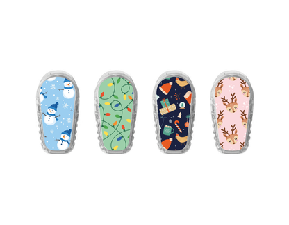 "Holly Jolly" - CGM Sensor Stickers for Dexcom, Libre, Medtronic & Medtrum