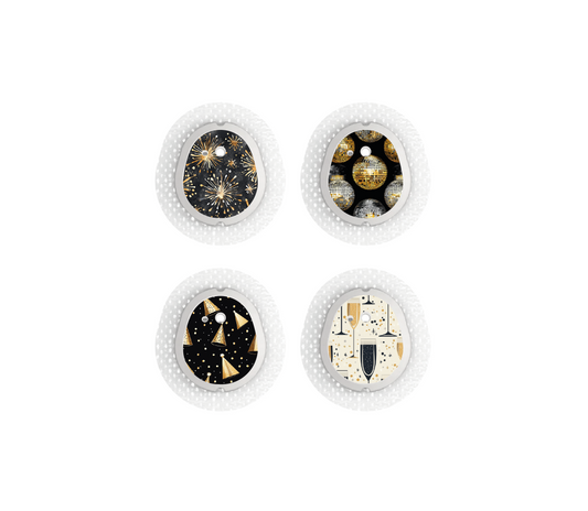 "Celebration Spark" - CGM Sensor Stickers for Dexcom, Libre, Medtronic & Medtrum
