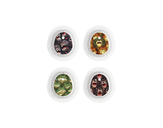 "Wild Force" - CGM Sensor Stickers for Dexcom, Libre, Medtronic & Medtrum