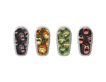 "Wild Force" - CGM Sensor Stickers for Dexcom, Libre, Medtronic & Medtrum