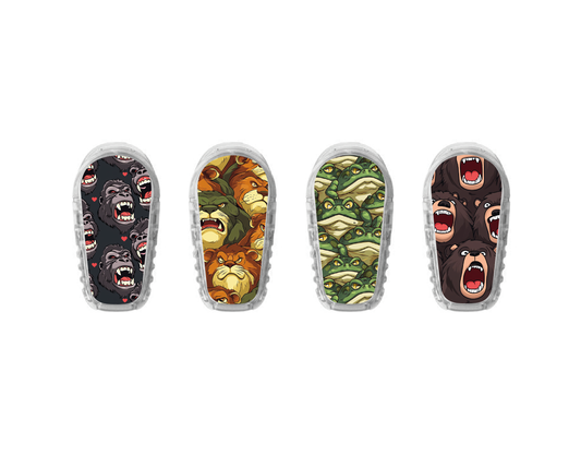 "Wild Force" - CGM Sensor Stickers for Dexcom, Libre, Medtronic & Medtrum