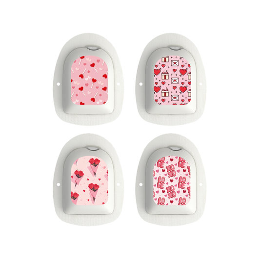 "Valentine" - Omnipod Pod Stickers & Temporary Tattoos