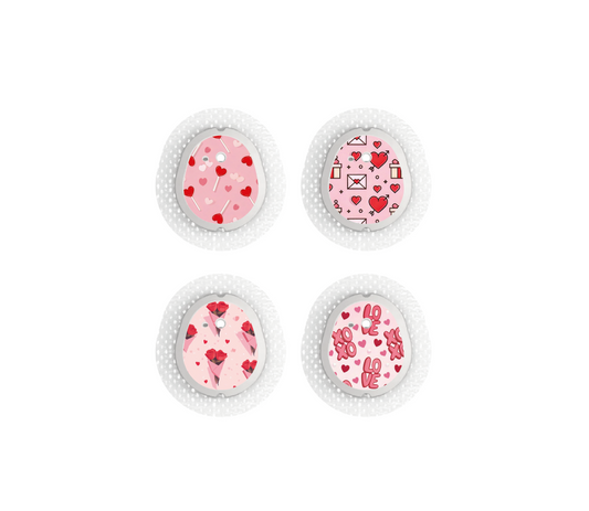 "Valentine" - CGM Sensor Stickers for Dexcom, Libre, Medtronic & Medtrum