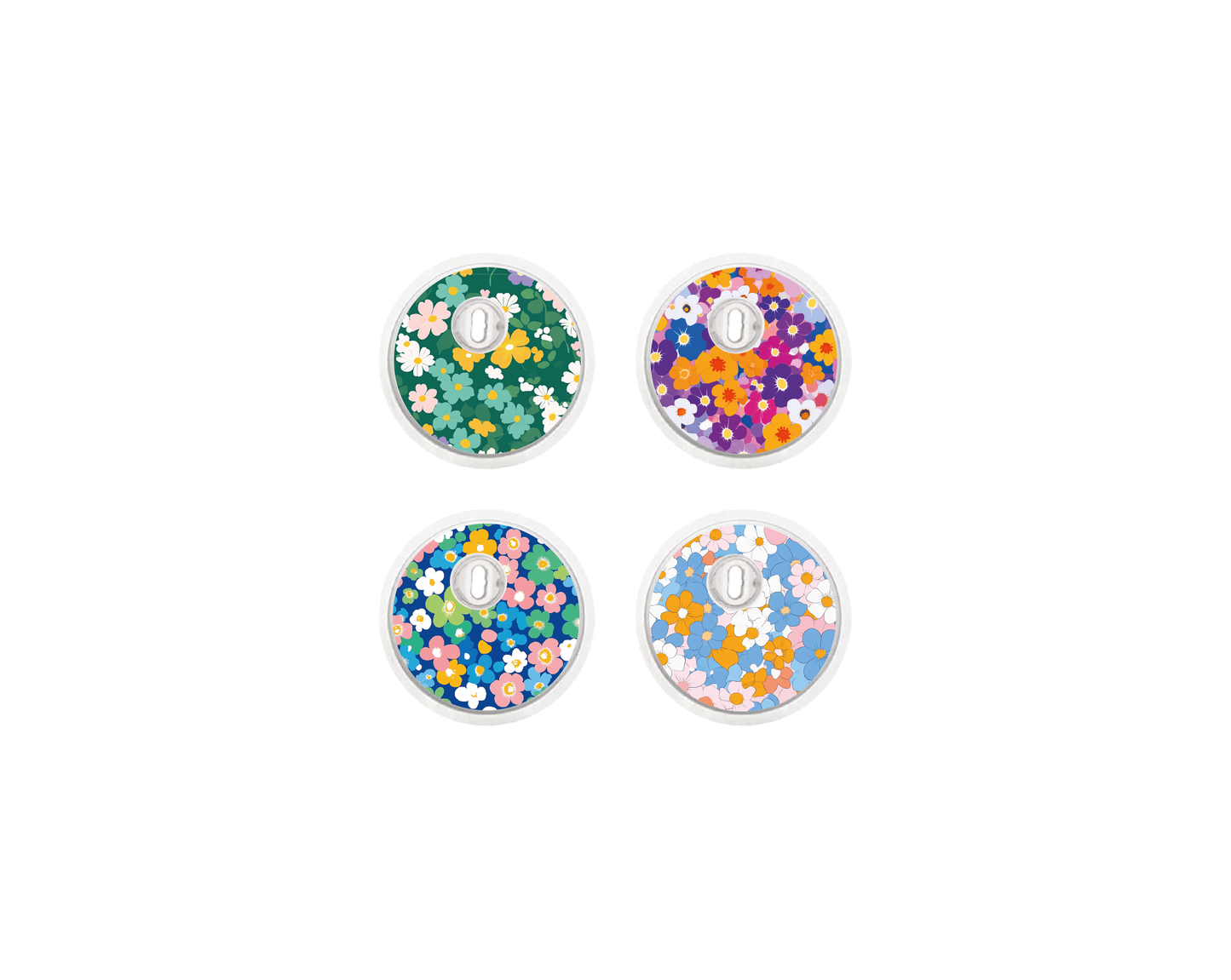 "Floral Bliss" - CGM Sensor Stickers for Dexcom, Libre, Medtronic & Medtrum