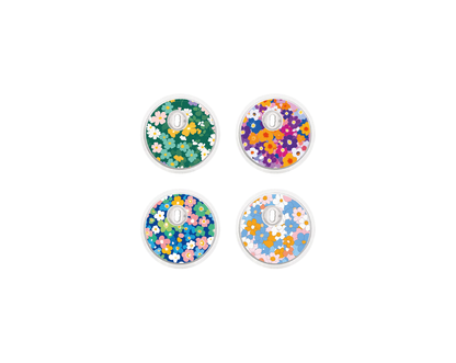 "Floral Bliss" - CGM Sensor Stickers for Dexcom, Libre, Medtronic & Medtrum